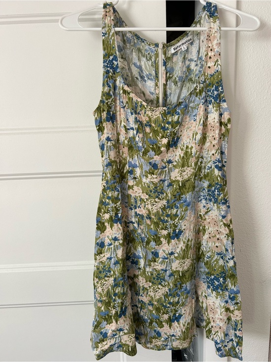 Reformation Dresses & Skirts - Reformation Olive Green, Sky Blue & Blush Floral Mini Dress